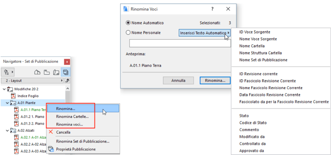 Figura 5 Set di Pubblicazione